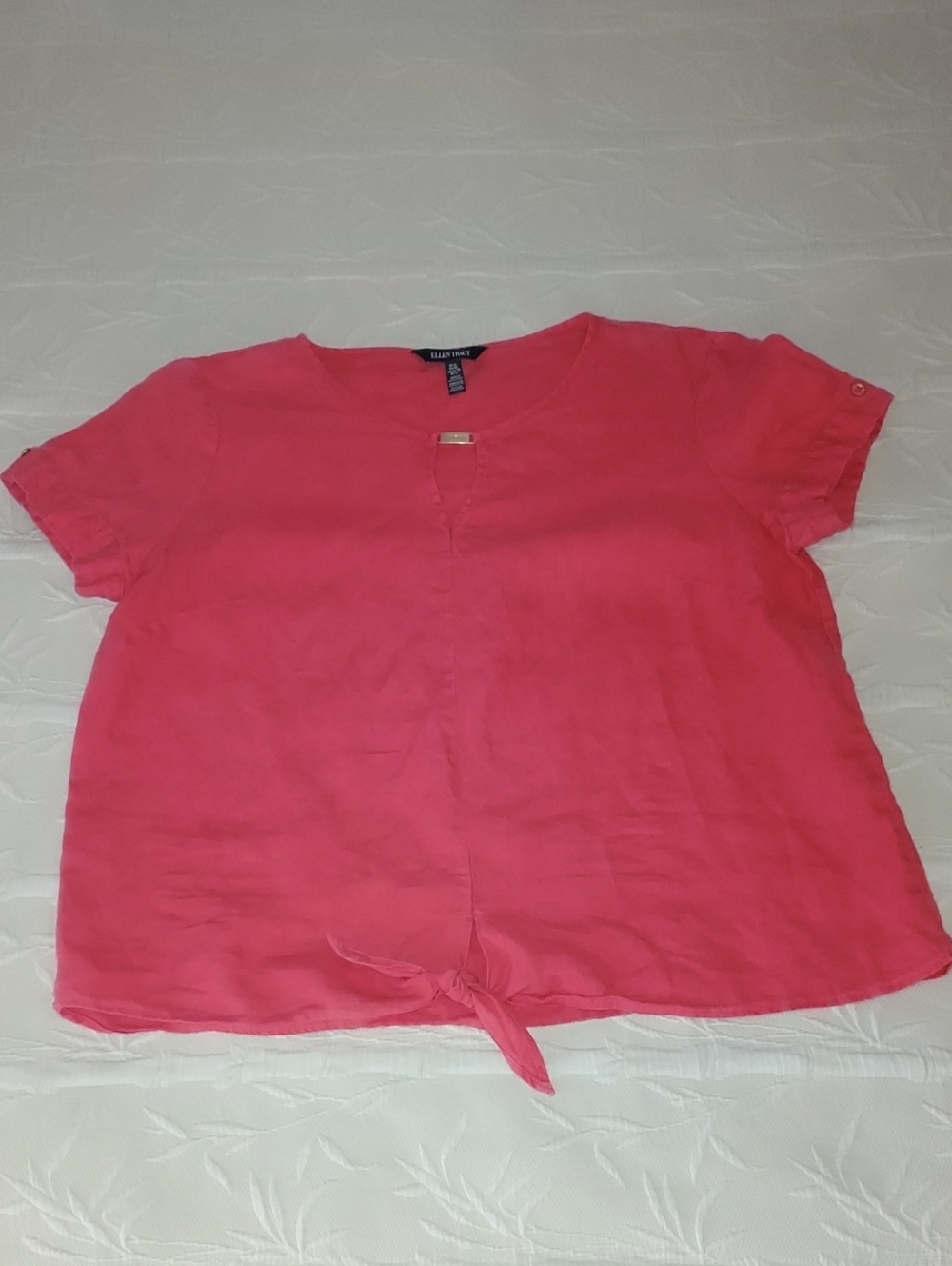 Ellen Tracy Linen Blouse - Picture 5 of 9